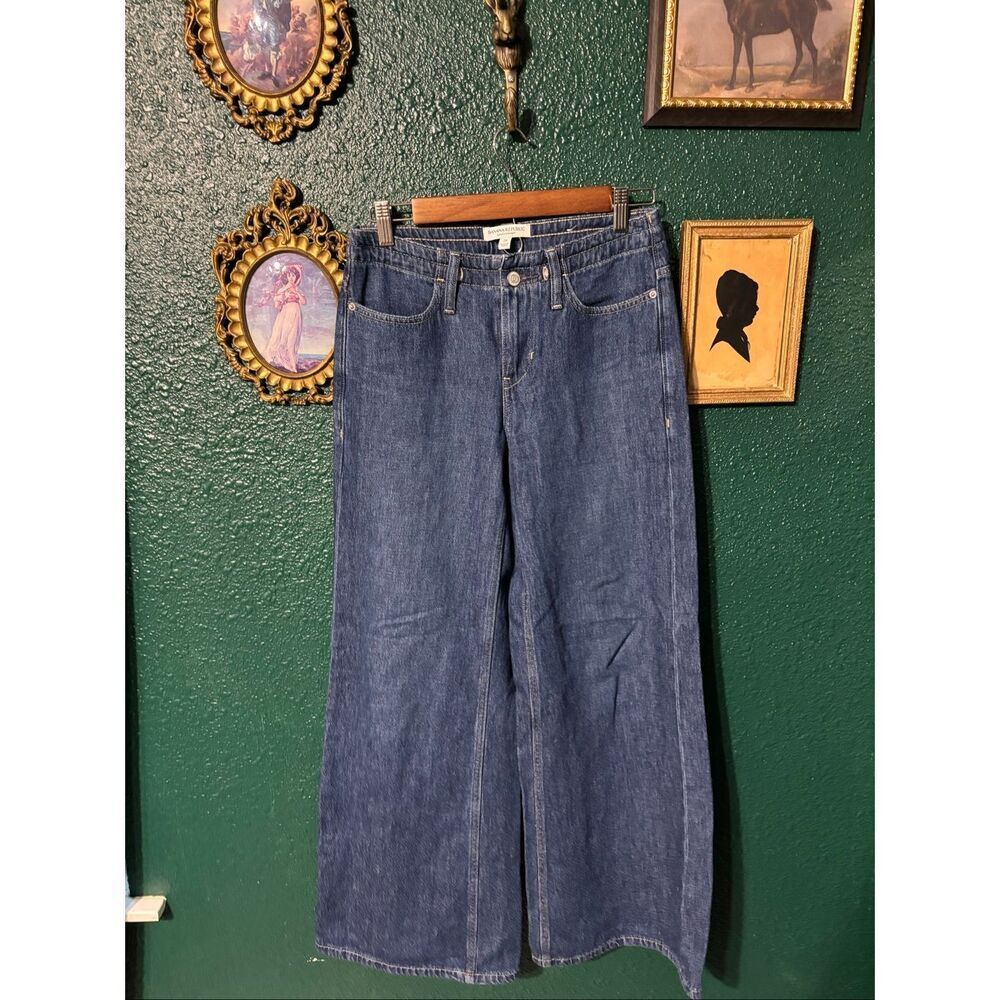 Banana Republic Blue Slouch Straight Jeans Sz 25